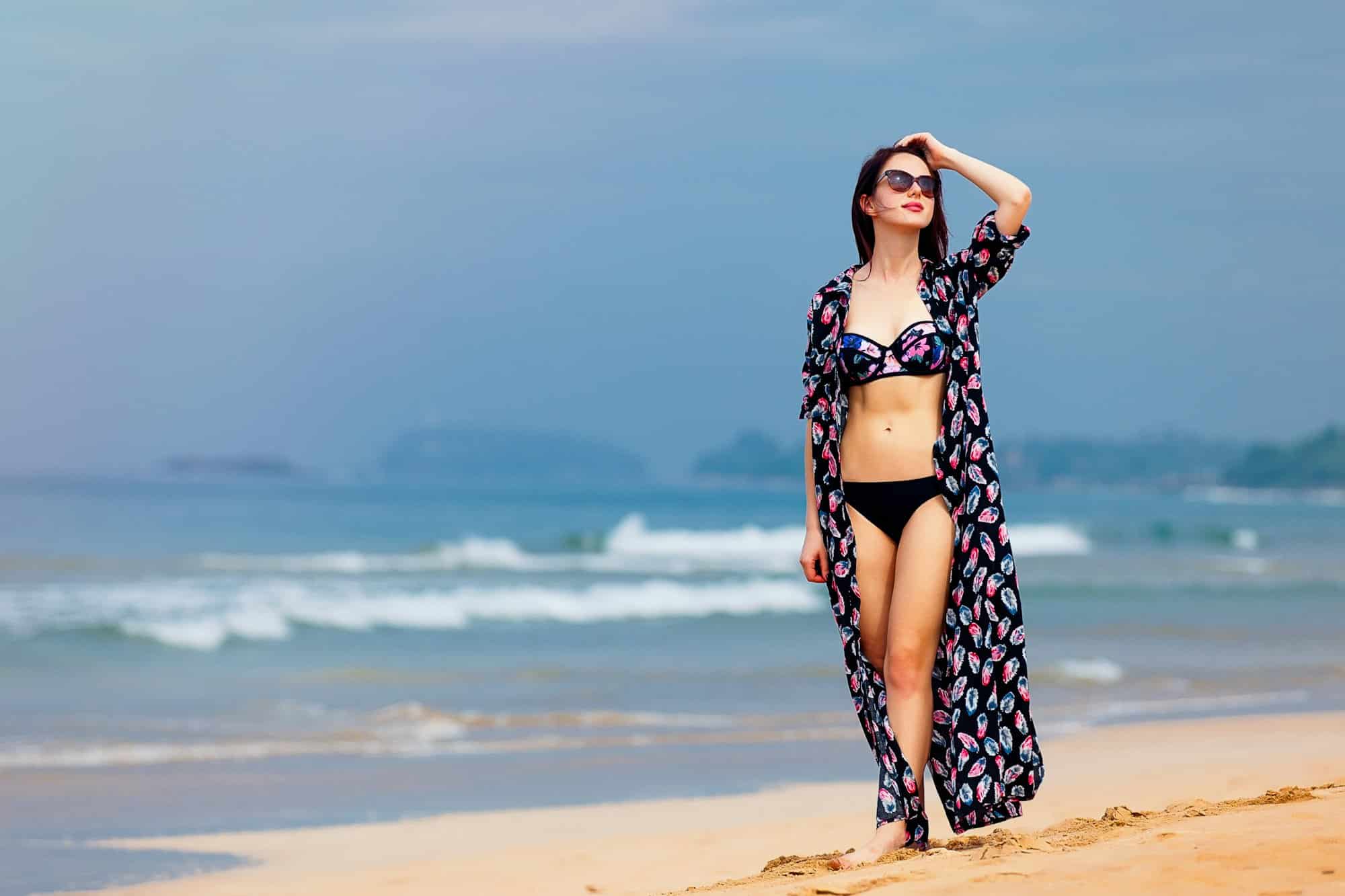 woman in a bikini