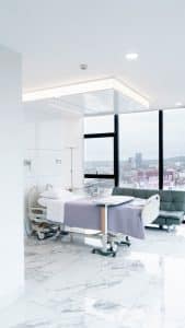 ALO Aesthetic Tijuana facilities. Recovery rooms. Plastic Surgery Center.